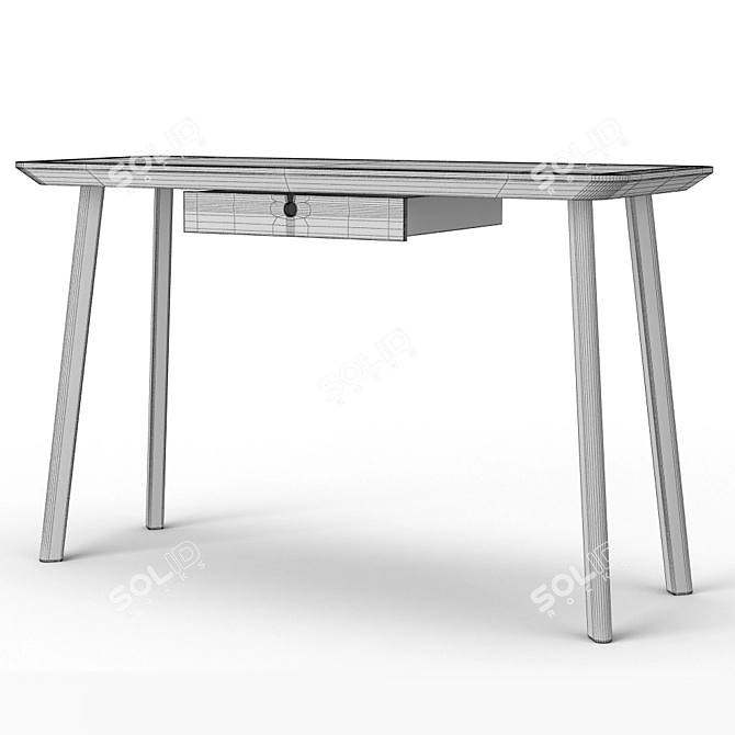 Sleek & Modern Ikea Lisabo Desk 3D model image 2