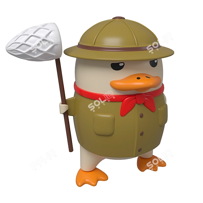 Whimsical Duckoo Figurines: Forest Frolic 3D model image 8