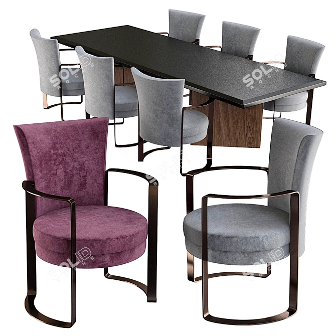 Luxury Italian Fendi Casa Margutta 3D model image 1