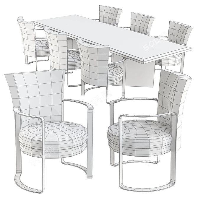 Luxury Italian Fendi Casa Margutta 3D model image 2