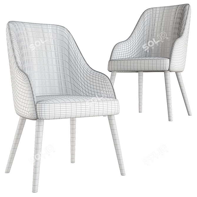 Modern Deco 3 CEPPI Dining Set 3D model image 2