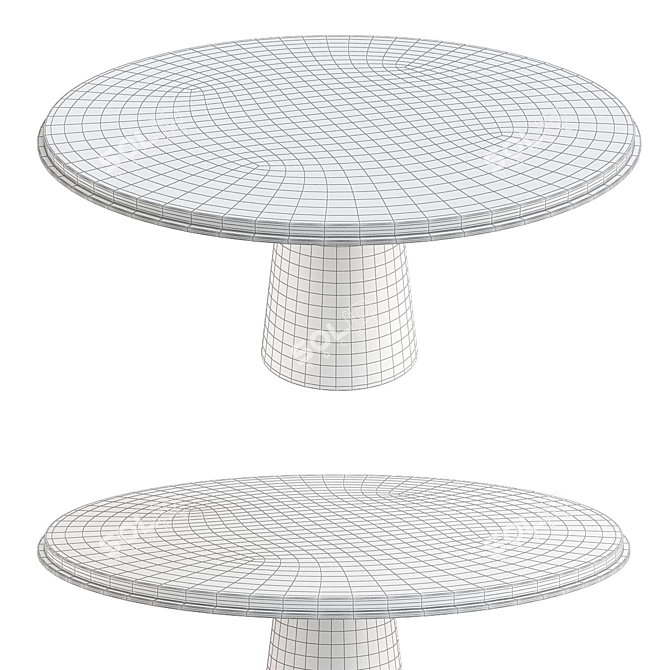 Sleek & Modern CASA Oliver Table 3D model image 2