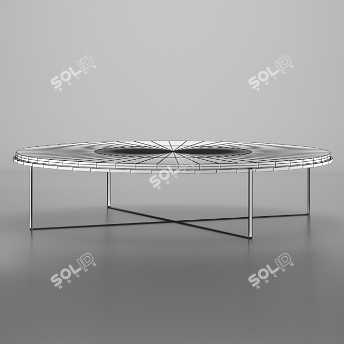 Minotti Calder Bronze: Sophisticated Coffee Table 3D model image 3