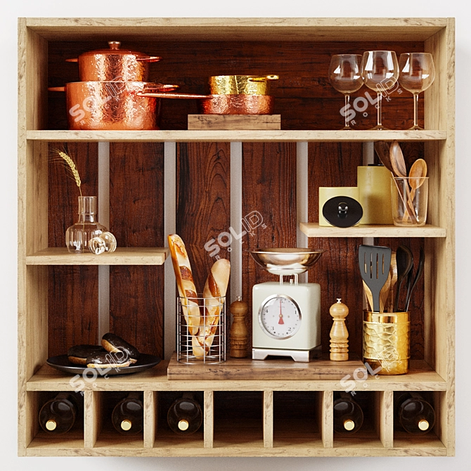 Kitchen Delight: Decorative Set 3D model image 1