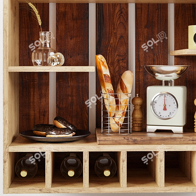 Kitchen Delight: Decorative Set 3D model image 3