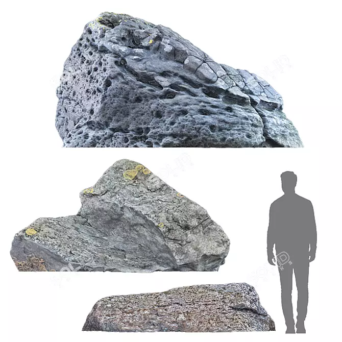 Beach Rock Collection: 3D & Hi-Res 3D model image 3