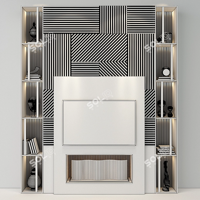 Modern TV Wall Set 52: Stylish Design by Studia 54 3D model image 3