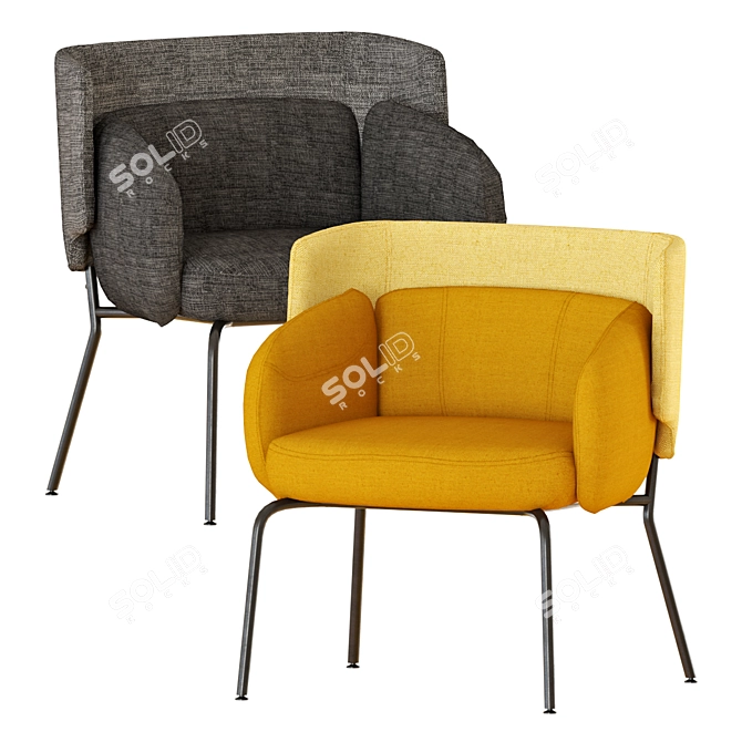 IKEA BINGSTA Armchair: Stylish Comfort for Your Home! 3D model image 1