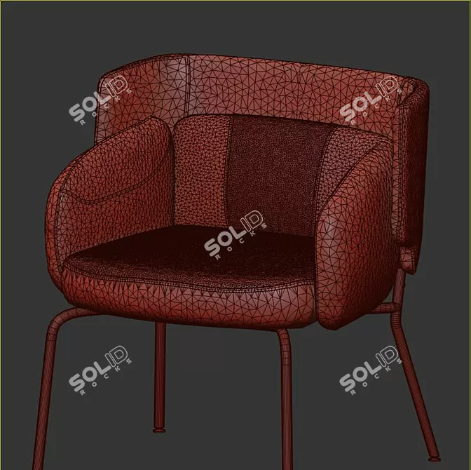 IKEA BINGSTA Armchair: Stylish Comfort for Your Home! 3D model image 5