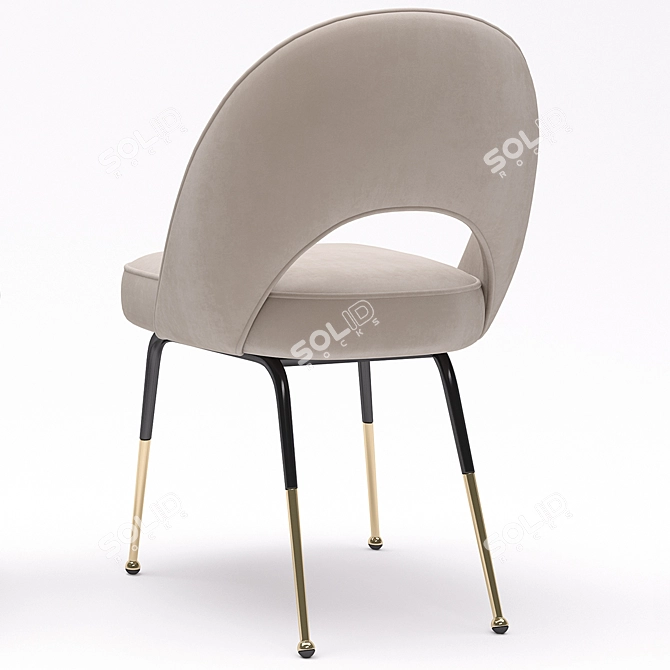 Tosconova Fifty Galvanic Chair: Sleek and Stylish Seating 3D model image 4