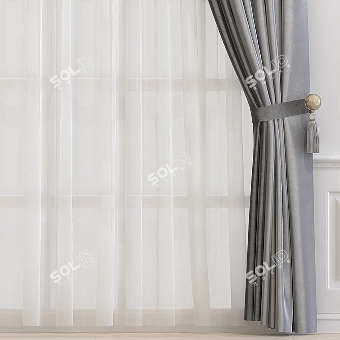 Revamped Curtain 627 3D model image 2