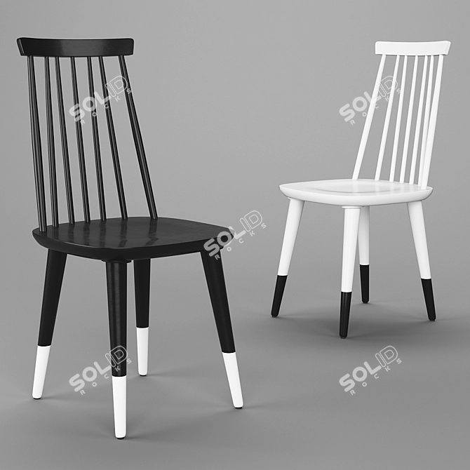 Modern Dining Chair Set 2013 3D model image 1