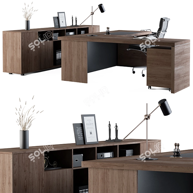 Executive Workspace Collection 3D model image 2