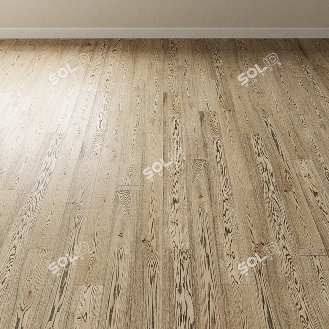 Antique Patina Oak Parquet: Inspire Your Space 3D model image 2