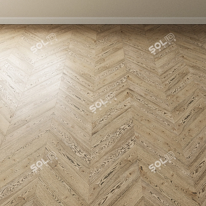 Antique Patina Oak Parquet: Inspire Your Space 3D model image 3