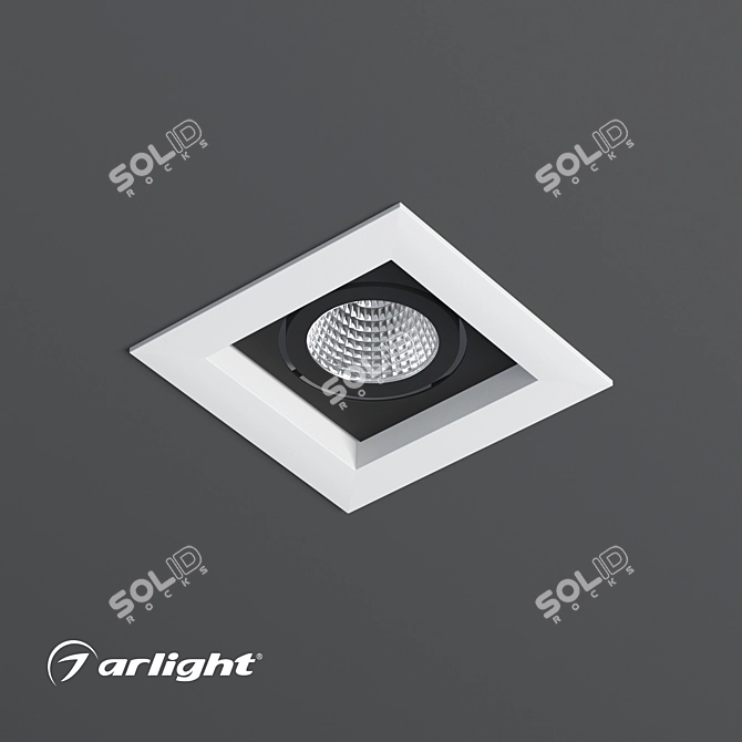 Adjustable Accent LED Recessed Luminaire 3D model image 2