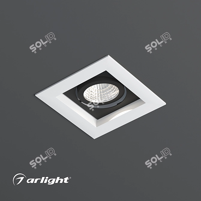 Adjustable Accent LED Recessed Luminaire 3D model image 4