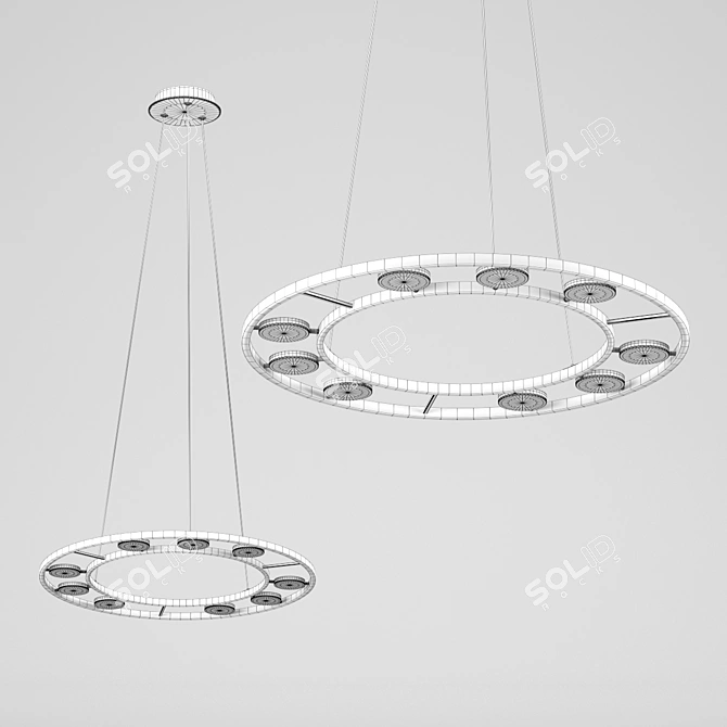 Modern Fad Pendant Light: Elegant and Stylish 3D model image 2