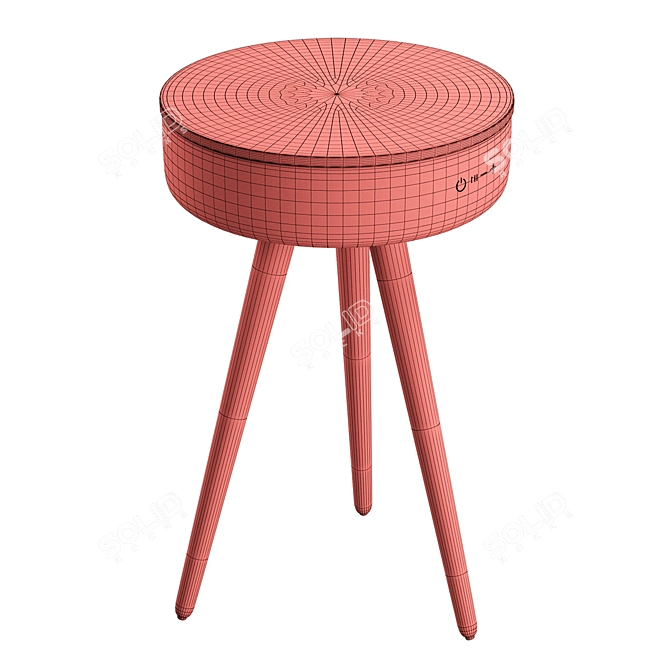 SoundRhythm Bluetooth Speaker Table 3D model image 4