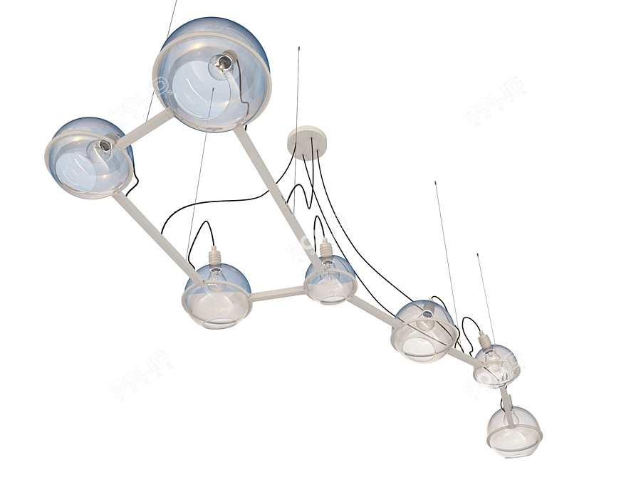 Stunning "Ursa Major" Chandelier 3D model image 4