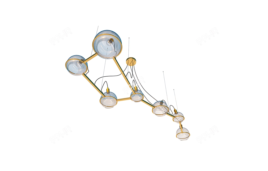 Stunning "Ursa Major" Chandelier 3D model image 7