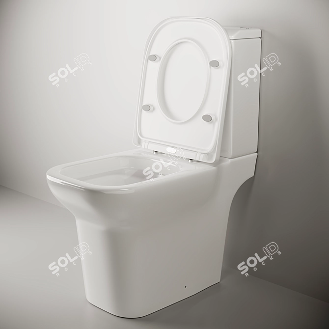 Ceramica Nova Enjoy CN1101E: Elegant Floor Standing Toilet 3D model image 3
