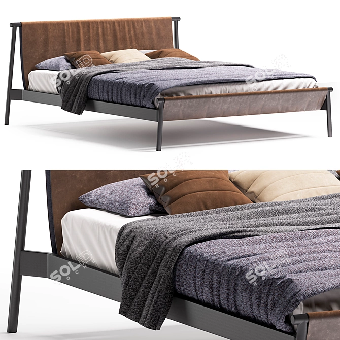 Bolzan Letti Iron Bed Jack 3D model image 1