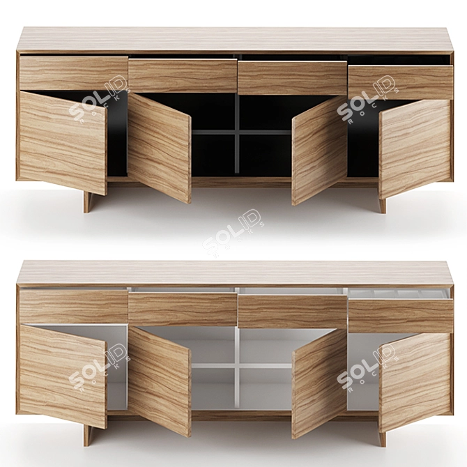 Elegant Pietro Buffet: Versatile and Stylish 3D model image 3