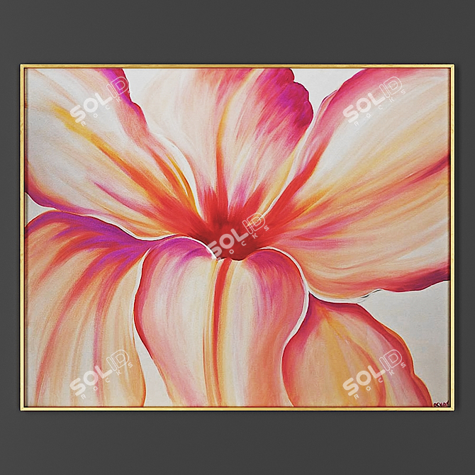 Elegant Frame for Artwork 3D model image 1