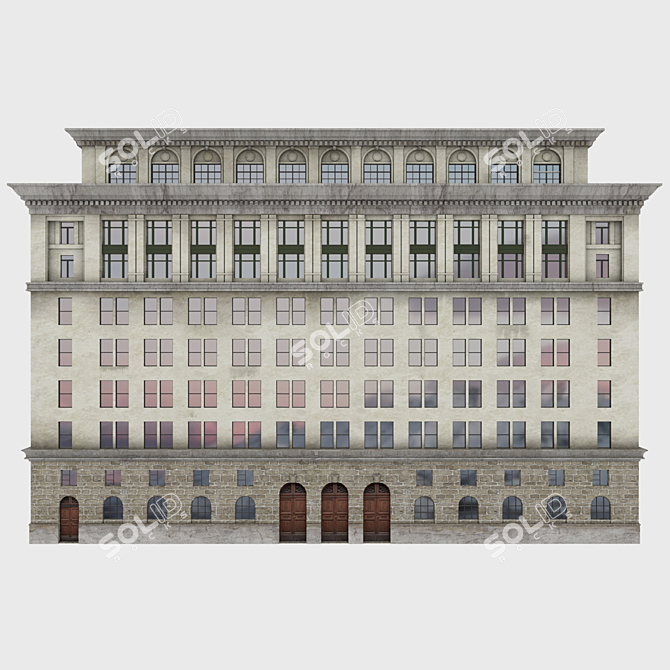 Vintage Architectural Gem 3D model image 2