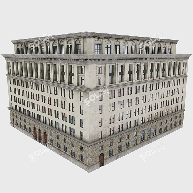 Vintage Architectural Gem 3D model image 3