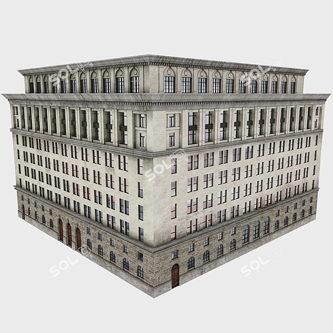 Vintage Architectural Gem 3D model image 7