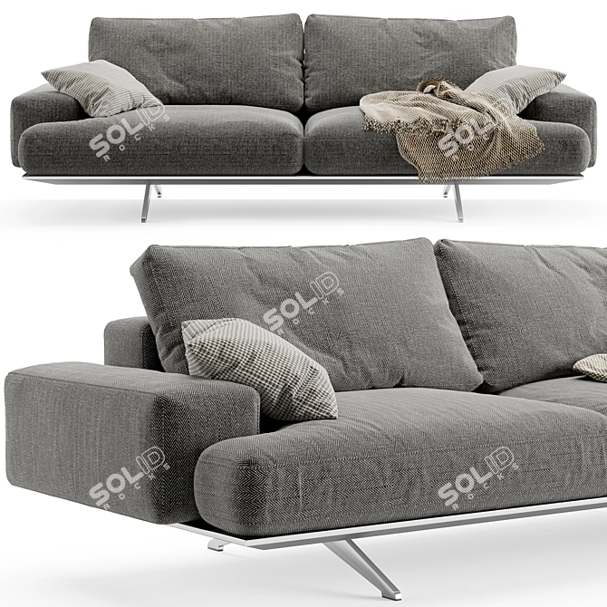 Desiree Platz Sofa: Stylish 3D Model 3D model image 1