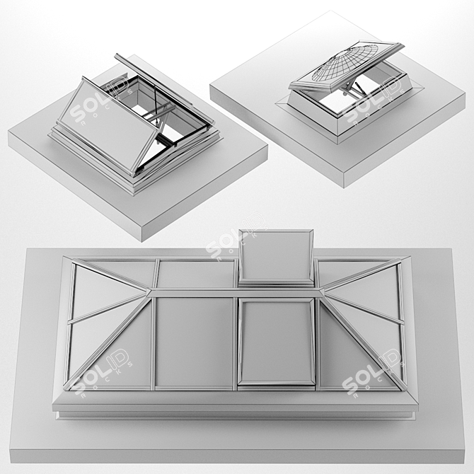 Versatile Skylight Options. FBX and OBJ Formats Included 3D model image 5