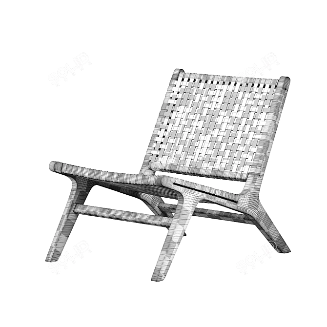 Elegant Nairobi Garden Armchair: Stylish and Comfortable 3D model image 5