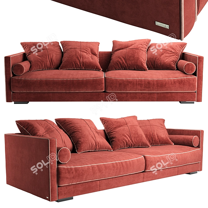 Comfort and Style Combined: Vogue Sofa 3D model image 4