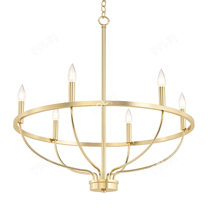 Modern Chandeliers Collection 3D model image 5