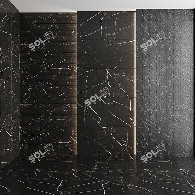 Marvel Pro Ceramic Granite - Noir St. Laurent 3D model image 1