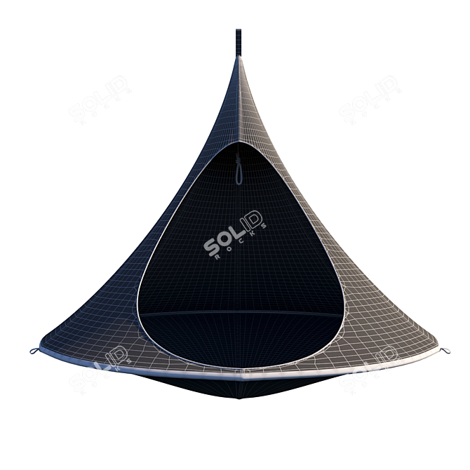 Cozy Cacoon Double Hammock 3D model image 3