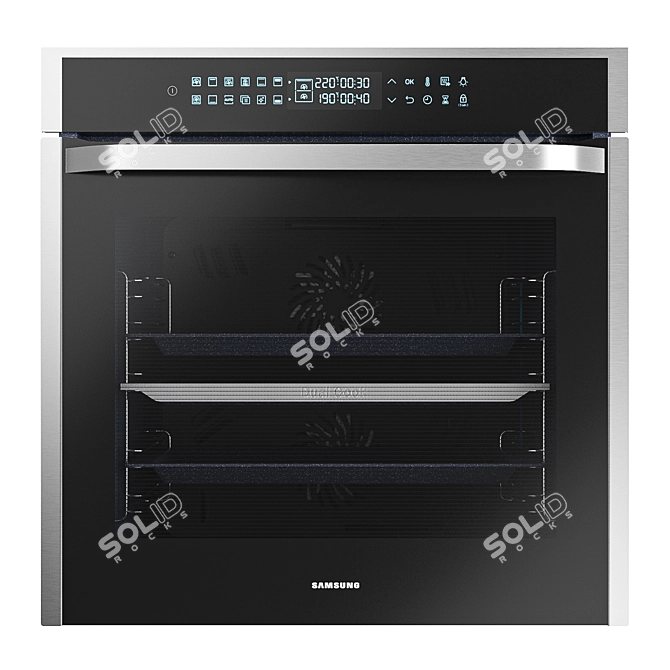 Samsung NV7000N: Sleek Built-in Oven 3D model image 1