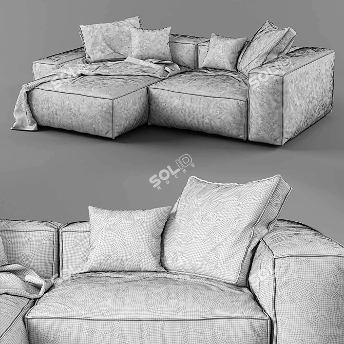 Modern Modular Sofa 3D model image 4