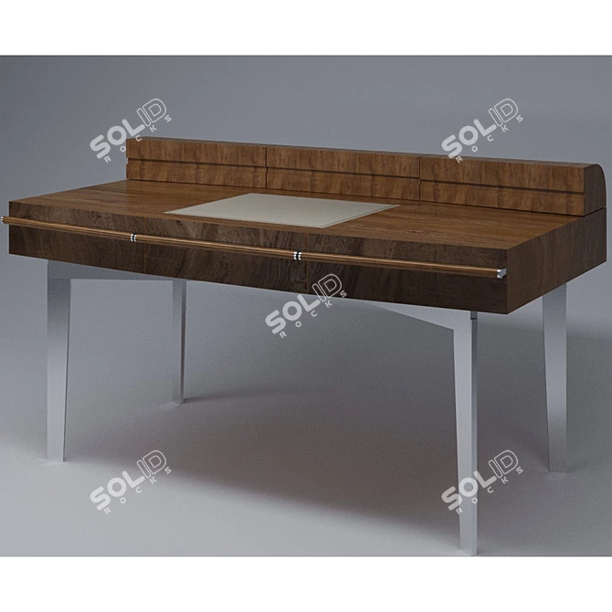 Corona Writing Desk: Elegant Design & Comfort 3D model image 2