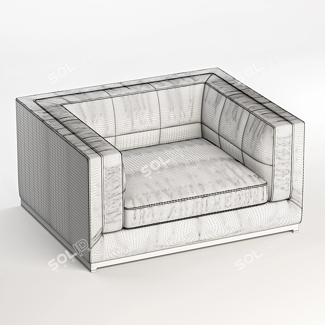 Elegant MaxAlto Chair: Stylish Design & Premium Comfort 3D model image 3