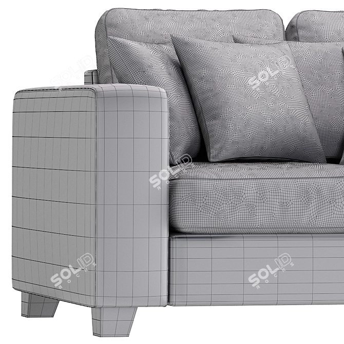 Modern Gray Sofa MT 3D model image 5