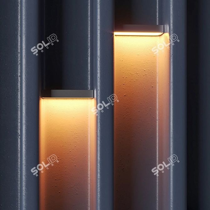 Title: Versatile Decorative Panel - Customizable & Illuminated 3D model image 2