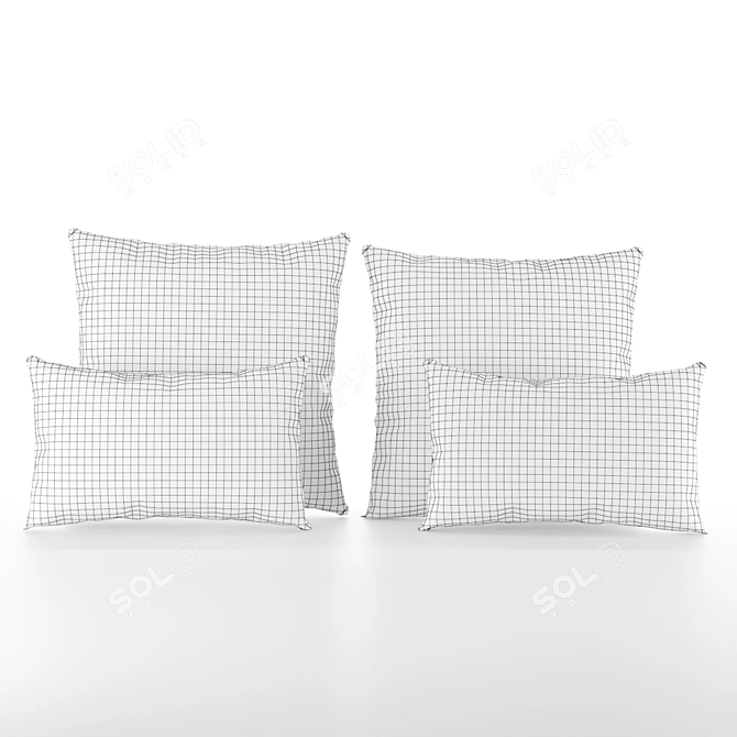 Cozy Merino Wool Pillow Collection 3D model image 3