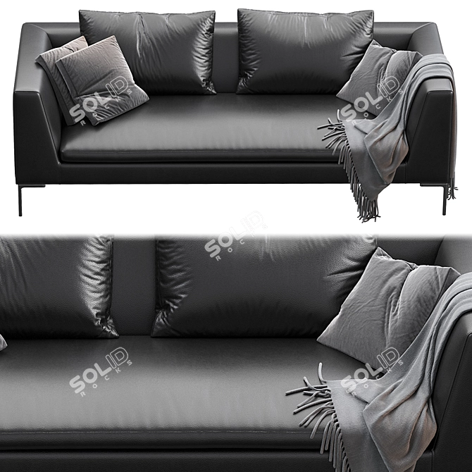 Cozy and Stylish Sofa Charles 3D model image 2