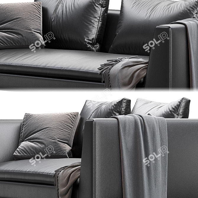 Cozy and Stylish Sofa Charles 3D model image 3