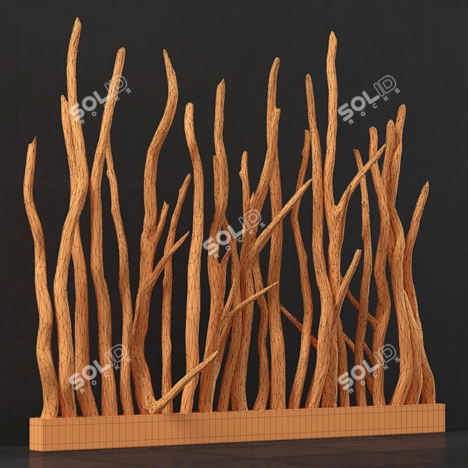 Crooked Branch Planter: Old and Unique 3D model image 5