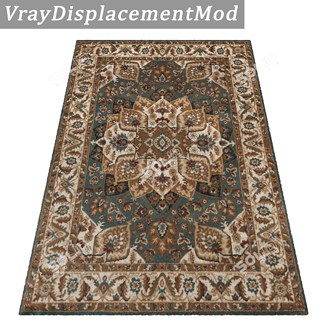 High-Quality Carpets Set 3D model image 3